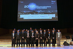 Los premiados en la 20ª Nit de les Telecomunicacions i la Informàtica
